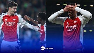 Kai Havertz reacts after Arsenal thump Sporting away from home in the Champions League ‍ #UCL