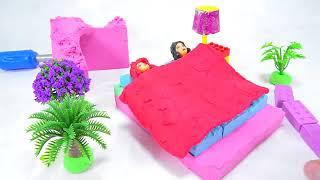 MuBiNkA SaMiNkA How to Make Bed with Elsa Anna Learn Colors For Kids 2018