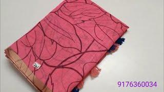 Linen cotton sarees collection// (23/5/25) #deepascollection