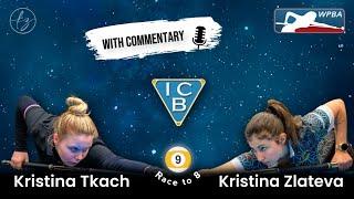 Shocking end! Kristina Tkach vs Kristina Zlateva (with commentary): WPBA ICB II 9-ball