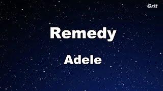 Remedy - Adele Karaoke【No Guide Melody】