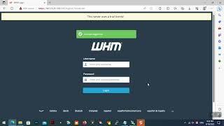 How to remove trial license whm cpanel