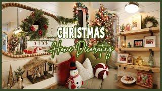 DECORATING OUR WHOLE HOME FOR CHRISTMAS | traditional holiday decorating, baking & mini haul