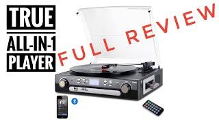 All-in-One: A Tech Review  DigitNow Bluetooth Record Player with Cassette 2023 