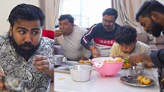 Golgappe challenge with family