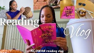 READING VLOG  TBR Prompts choose what I read | A Court of Wings and Ruin | vlogmas day 11 