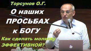 Торсунов О.Г. О наших просьбах к Богу. Как сделать молитву эффективной. Учимся жить.