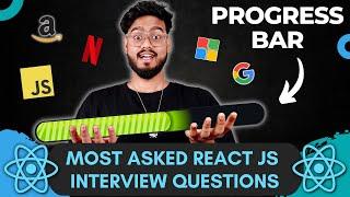 React JS Interview Questions ( Progress Bar ) - Frontend Machine Coding Interview Experience