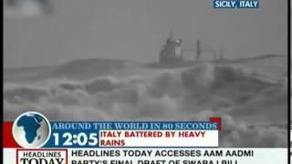 Sicily flooded in torrential rain