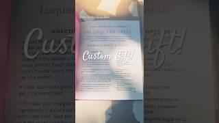 Custom Cocktail Recipe Book! #tutorial #custom #customized #margarita #drinks #diy