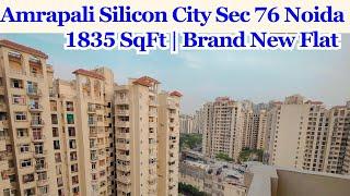 1835 SqFt 3Bhk+ Servant+4 Toilets | Amrapali Silicon City Sector 76 Noida | Brand New | Price 1.60Cr