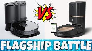 iRobot ROOMBA S9+ -VS- Roborock S7 W/ Auto Empty Bin - Which one is THE BEST? Flagship Battle!!