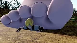 Giantess Mmd feet crush tiny bugs as tiny human, watch out for ending 