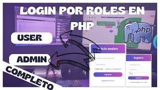 COMO HACER UN LOGIN POR ROLES EN PHP COMPLETO  - PHP Y MYSQL