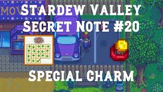 Secret Note #20 | Special Charm | Stardew Valley 1.3