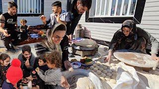 Cooking local bread by Narges and Ali's efforts to reconcile Sajjad and Hamid️️️