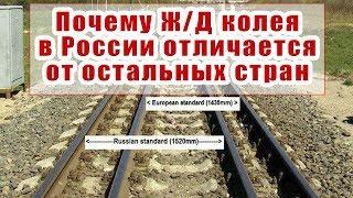 ШИРИНА ЖЕЛЕЗНОДОРОЖНОЙ КОЛЕИ В РОССИИ И ДРУГИХ СТРАНАХ.  ИСТОРИЯ ЖЕЛЕЗНЫХ ДОРОГ #1