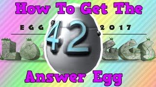 How to Get The Answer Egg | Roblox Egg Hunt 2017 The Lost Eggs