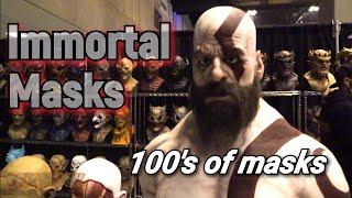 Transworld 2021 Immortal Masks complete booth set up (silicone masks) Halloween Masks