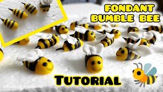 Tutorial: PCELICE OD FONDANA / How to make FONDANT BUMBLE BEE