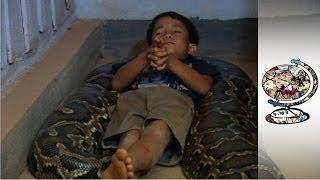 The Cambodian Boy Who Sleeps with a Python