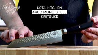 Kotai Kitchen Kiritsuke Chef Knife Review - 440C Mono Steel