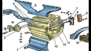 Боковые воздуховоды печки ваз 2105