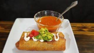 How to make CHIMICHANGAS / DELICIOUS BEEF RECIPE / step by step 