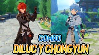 El MEJOR Combo con DILUC y CHONGYUN! - Genshin Impact