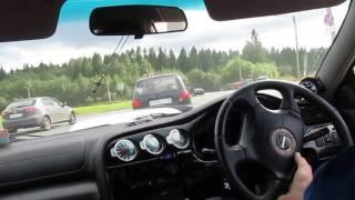 Жёсткий отжиг по пробкам на Subaru Legacy B4