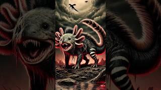 "Terrifying Axolotl, Quokka, and Okapi Hybrid: A Monster Brought to Life!" #animals