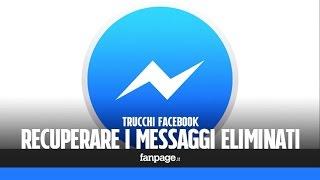 Come recuperare i messaggi cancellati da Facebook