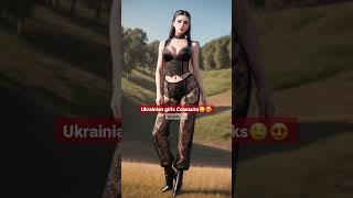 [4K AI ART LOOKBOOK COSPLAY] Ukrainian girls Cossacks according to AI