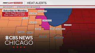 Weather alert tracking extreme heat across Chicagoland | Full Newscasts