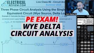 Wye Delta Circuit Analysis for the NCEES® Power PE Exam with Zach Stone, P.E.