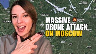 MOSCOW NO FLY ZONE: MASSIVE DRONE ATTACK AGAIN Vlog 1050: War in Ukraine