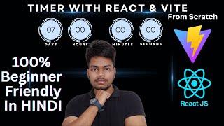 React Countdown Timer App with Vite | Complete Beginner Friendly