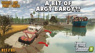BARGING ONTO ANOTHER MAP?! SUNSHINE/AGRO FOREST(S) #11 | Farming Simulator 25 LET’S PLAY on PS5