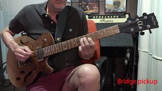 Review "Harley Benton Aeolus Frost Flame" guitar