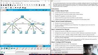 S R W E Packet Tracer 11.6.1  Switch Security Configuration- Amores, Chean Archer B.