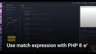 Use match expression with PHP 8 