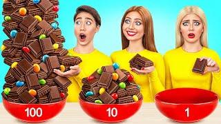 100 Layers of Food Challenge | Delicious Kitchen Hacks by TeenDO Challenge
