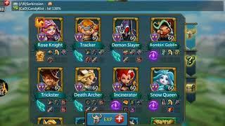 Lords Mobile - Best F2P Infantry Attack Hero's!!!!