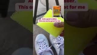 Easy way to clean white sneakers!