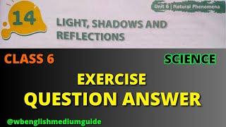 Light Shadows and Reflections Question Answer Class 6 Science