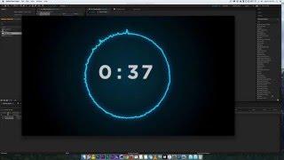 How to make a countdown in after effects with audio reaction