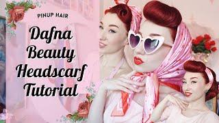 Pinup Headscarf Tutorial 4 Way - Dafna Beauty Scarf