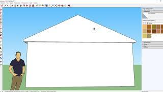 Моделируем стены и крышу дома в SketchUp