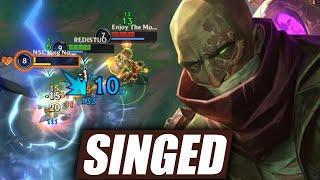 Wild Rift Singed Baron Lane Gameplay in Season 15