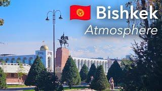  Bishkek Atmosphere in 4K: Streets, Osh Bazaar, Ala-Too Square | Kyrgyzstan